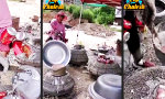 Lustiges Video : Altdosen-Recycling in China