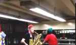 Drum ´n Sax in der U-Bahn