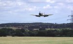 Spitfire-Landung ohne Fahrwerk