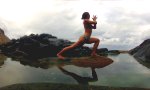 Lustiges Video : Yoga am Meer