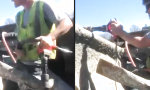 Lustiges Video - Schützengraben auf der Baustelle
