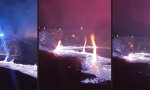 Lustiges Video : Schwefelfeuer bietet surreale Szene