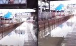 Funny Video : Wenn der Bahnhof unter Wasser steht