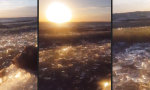 Lustiges Video : Morgensonne über dem Kristallmeer