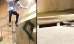 Funny Video : Skateboard verschwindet in der Kanalisation