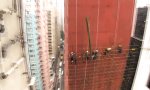 Lustiges Video : Auf Bambus in Hong Kongs luftiger Höhe