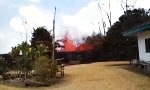 Lustiges Video - Lava-Fontäne hinterm Haus