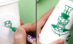 Lustiges Video - Kunst aus dem Becher