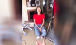 Lustiges Video : Mund auf! Fang!