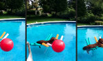Funny Video - Gemütlich im Pool chillen