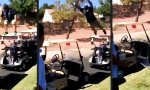 Der Golf-Cart-Hüpfer