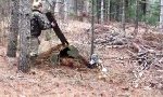 Luchs aus der Falle befreien