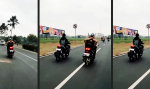 Moped mit reichlich Beinfreiheit