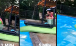 Lustiges Video : Pool-Spaß am laufenden Band