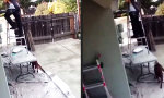 Funny Video - Klappleiter auf dem Klapptisch