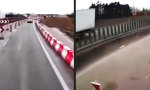 Lustiges Video : Muss noch schnell den LKW überholen
