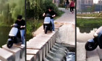 Lustiges Video : Moped-Parkour