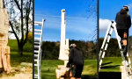 Lustiges Video : Holzarbeit für Klempnerbetrieb