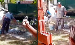 Lustiges Video : Die Ritze zementieren