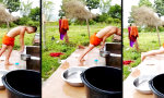 Movie : Handstand ins Becken - was kann schon schiefgehen?