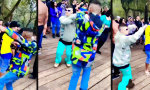 Lustiges Video - Die Vermittlung lief über die Arme