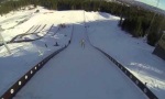 Lustiges Video : Nackt-Skispringen